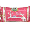 Dana Gibson Pink Dog Lumbar Pillow