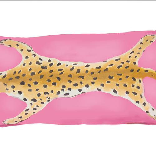 Dana Gibson Pink Leopard Lumbar