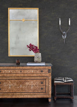 A-Street Prints Elatha Gilded Texture Charcoal Wallpaper