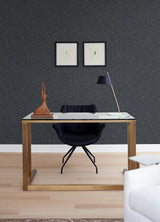 A-Street Prints Bulan Abstract Lines Dark Blue Wallpaper