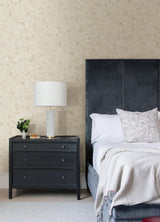 A-Street Prints Mahina Floral Vine Pearl Wallpaper