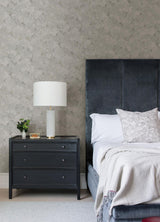 A-Street Prints Mahina Floral Vine Pewter Wallpaper