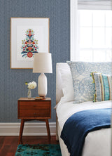 A-Street Prints Mackintosh Textural Indigo Wallpaper