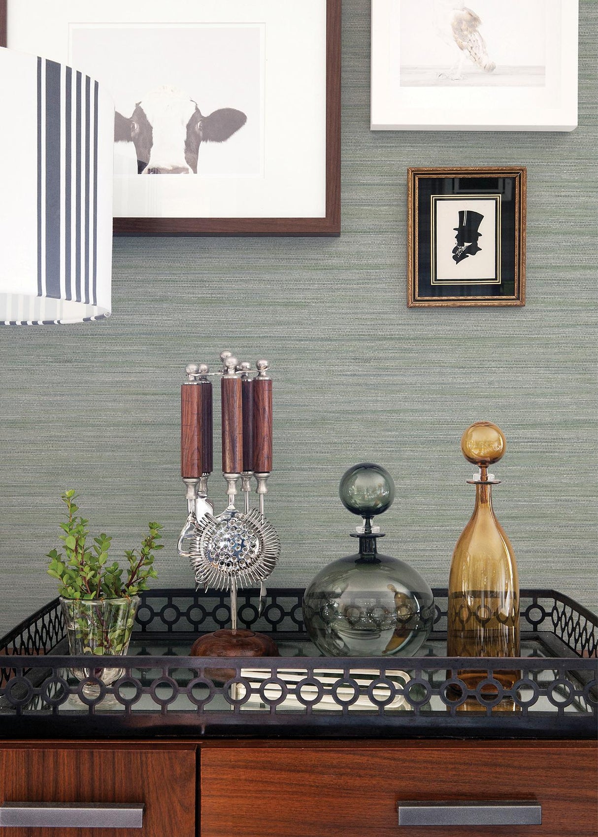 A-Street Prints Barnaby Texture Sage Wallpaper