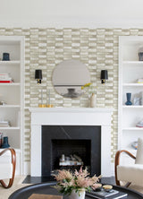 A-Street Prints Braden Tile Taupe Wallpaper