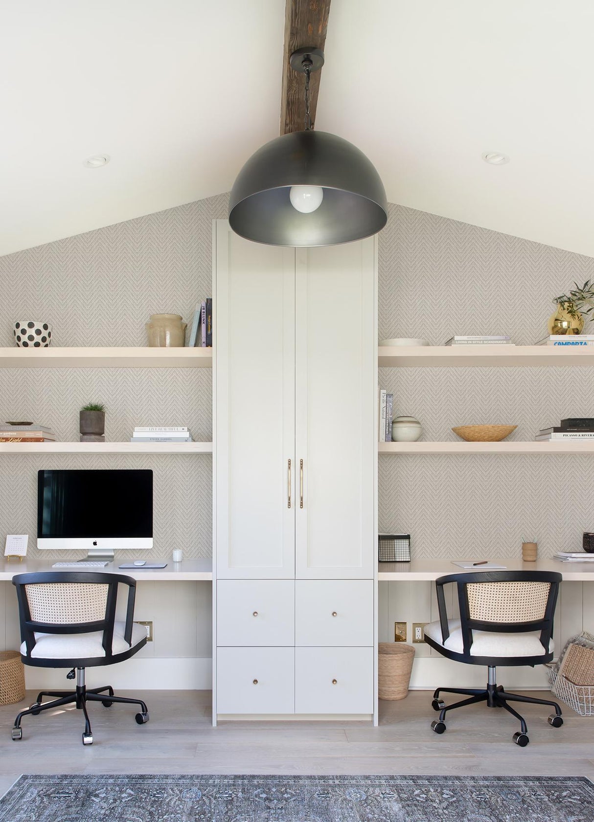 A-Street Prints Glynn Chevron Lavender Wallpaper