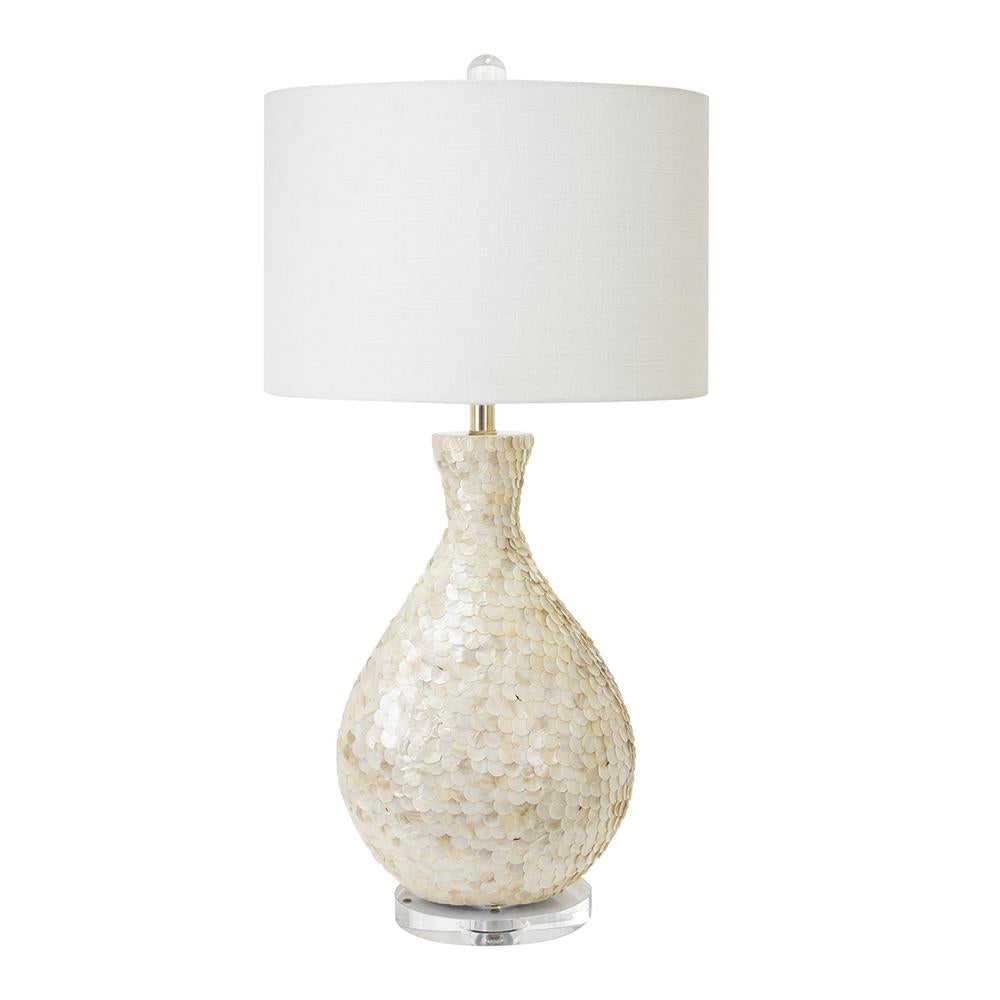 Couture 34.5"H La Pearla Natural Mother of Pearl Table Lamps