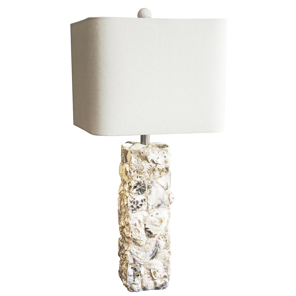 Couture 29.5"H Paradise Shell Natural Oyster Shell Table Lamps