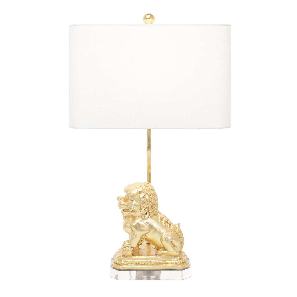 Couture Golden Foo Dog Gold Table Lamps