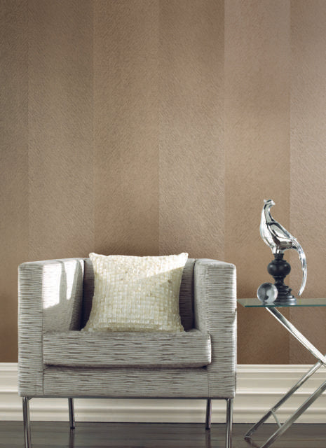 Antonina Vella Etched Chevron Gold Wallpaper