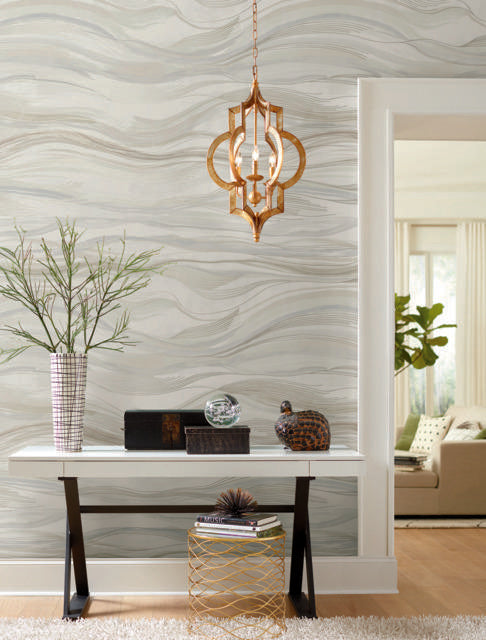 Antonina Vella Currentsmural Neutral Wallpaper