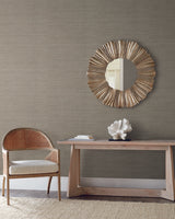 York Brown Tasar Silk Brown Wallpaper