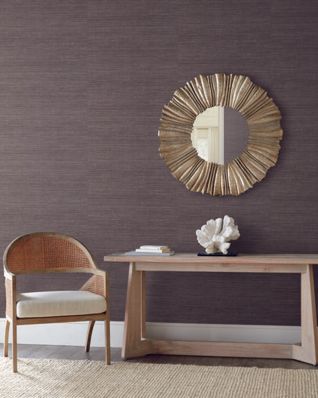 York Purple Tasar Silk Purple Wallpaper