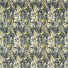 Clarke & Clarke Rosedene Charcoal/Chartreuse Fabric