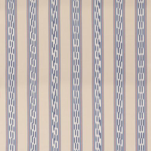 Mulberry Breezy Stripe Blue/Red Fabric