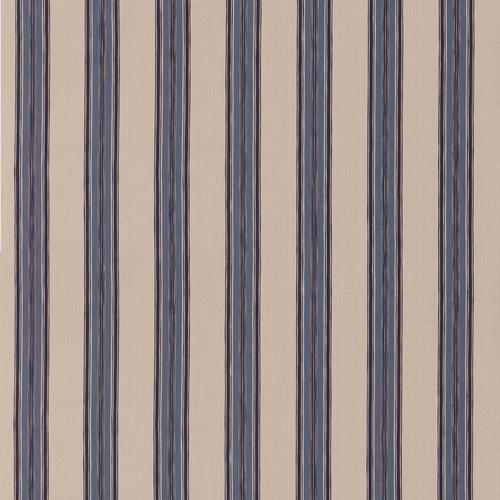Mulberry Falmouth Stripe Indigo Fabric