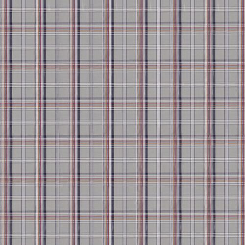 Mulberry Ocean Check Blue Fabric