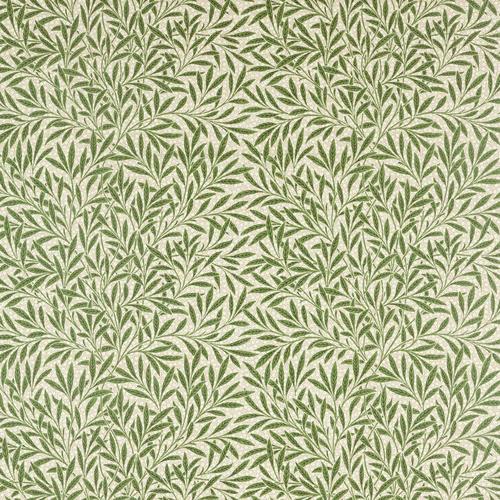 Morris & co Emerys Willow Leaf Green Fabric