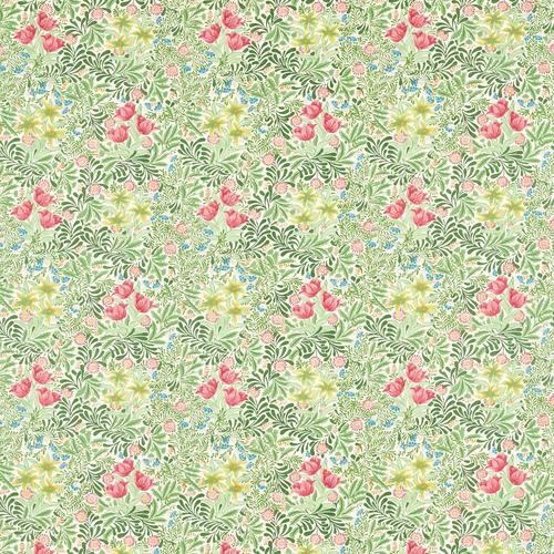 Morris & co Bower Boughs Green/Rose Fabric