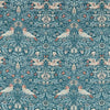 Morris & Co Bird Tapestry Webbs Blue Fabric