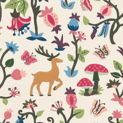 Sanderson Forest of Dean Mulberry/Multi Wallpaper