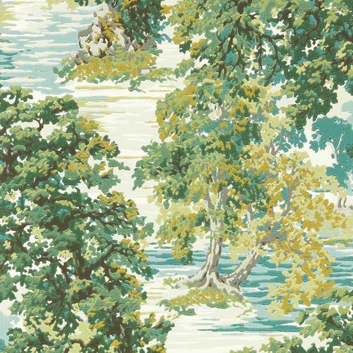 Sanderson Ancient Canopy Sap Green Wallpaper