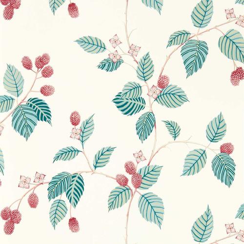 Sanderson Rubus Raspberry Wallpaper