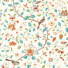 Sanderson Arils Garden Teal/Russet Wallpaper