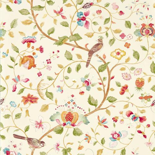 Sanderson Aril’s Garden Olive/Mulberry Wallpaper