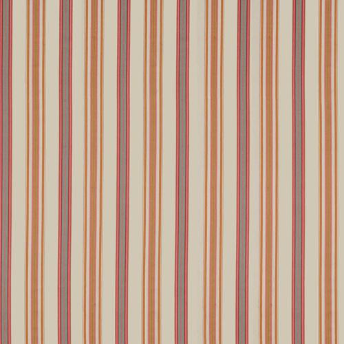 Sanderson Valley Stripe Rowan Berry/Cream Fabric