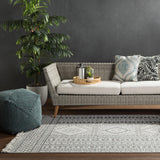 Jaipur Living Bridgehampton Indoor/ Outdoor Solid Teal Cube Pouf