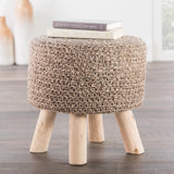 Jaipur Living Montana Stool Solid Taupe Stool