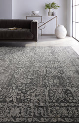 Jaipur Living Elvira Floral Gray/ Cream Area Rug (10'X14')