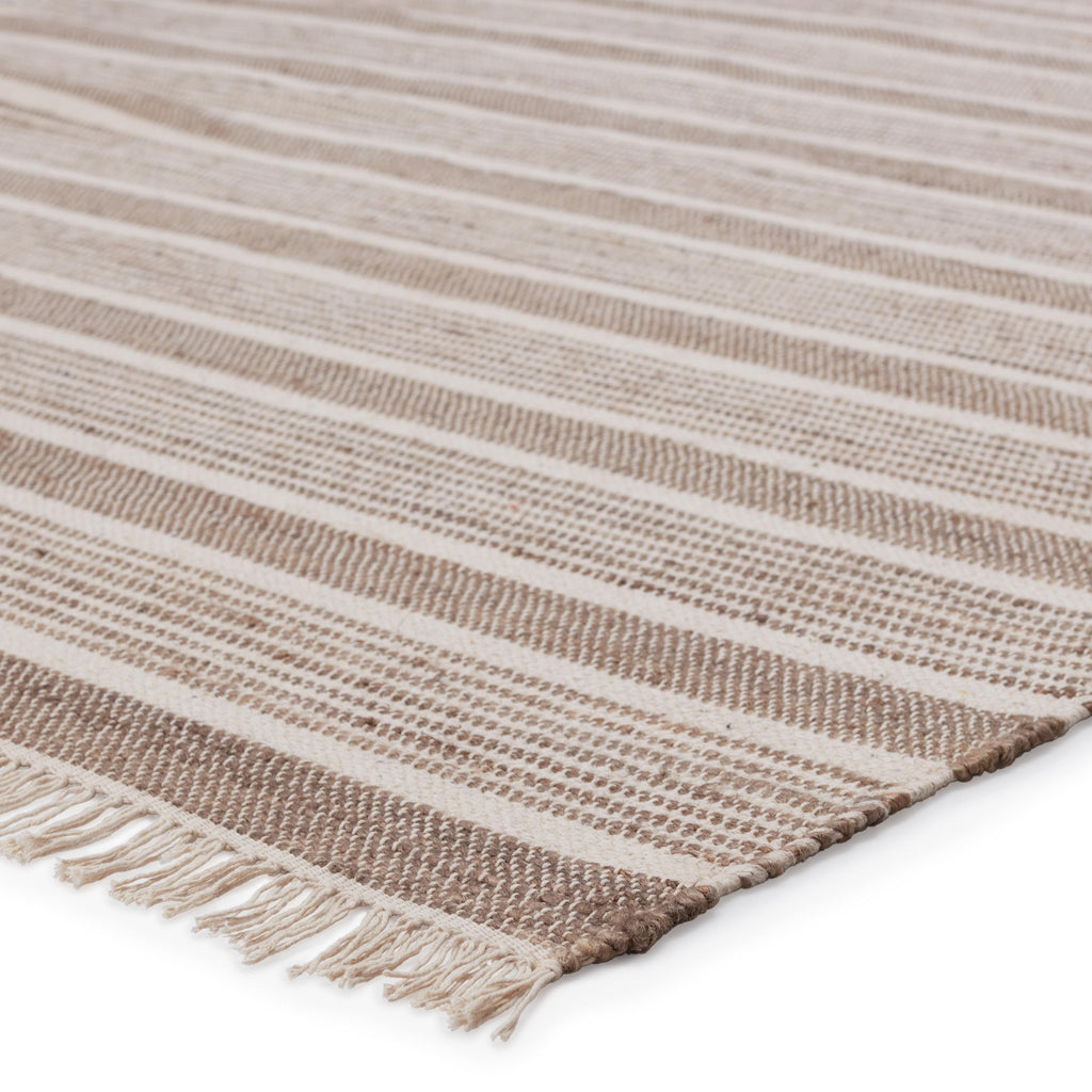 Vibe By Jaipur Living Kahlo Natural Striped Taupe/ Cream Area Rug (5'X8')