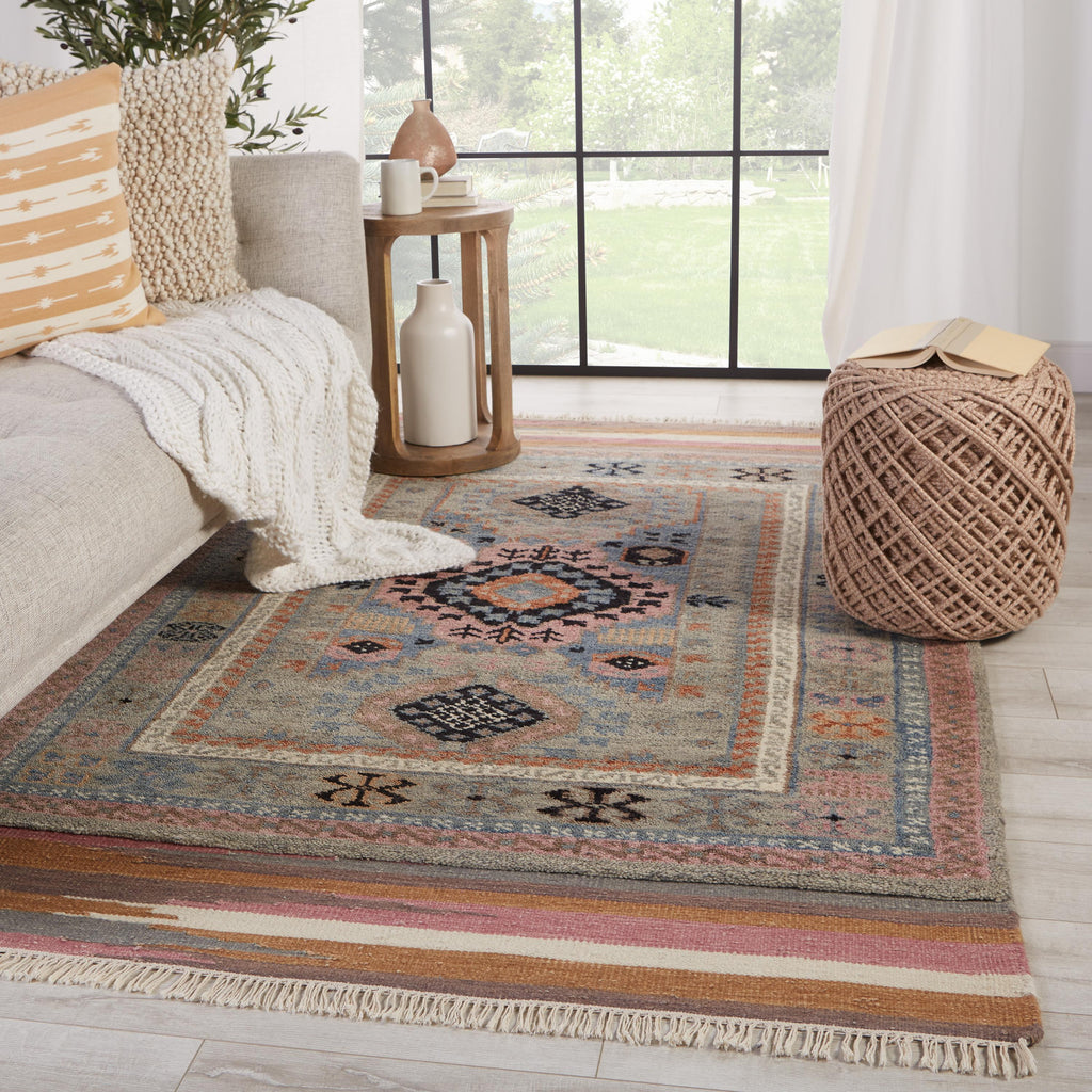 Jaipur Living Clovelly Hand-Knotted Medallion Taupe/ Multicolor Area Rug (8'X10')