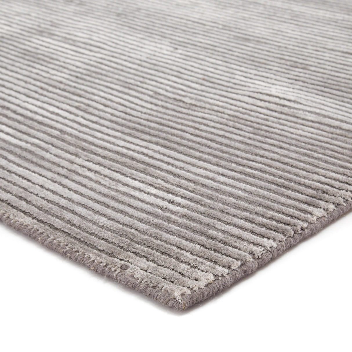 Jaipur Living Basis Handmade Solid Gray/ Silver Runner Rug (2'6"X8')