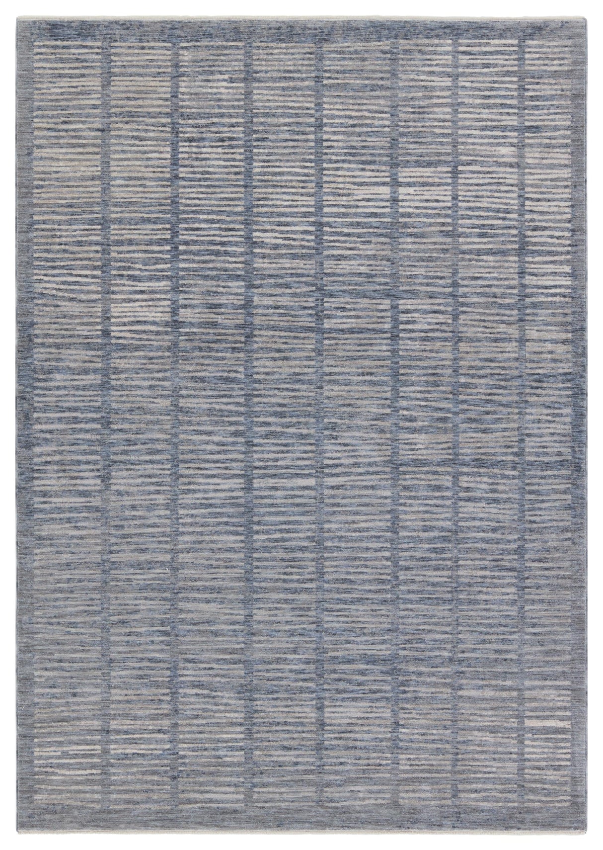 Jaipur Living Dounia Striped Blue/ Light Gray Runner Rug (3'X10')