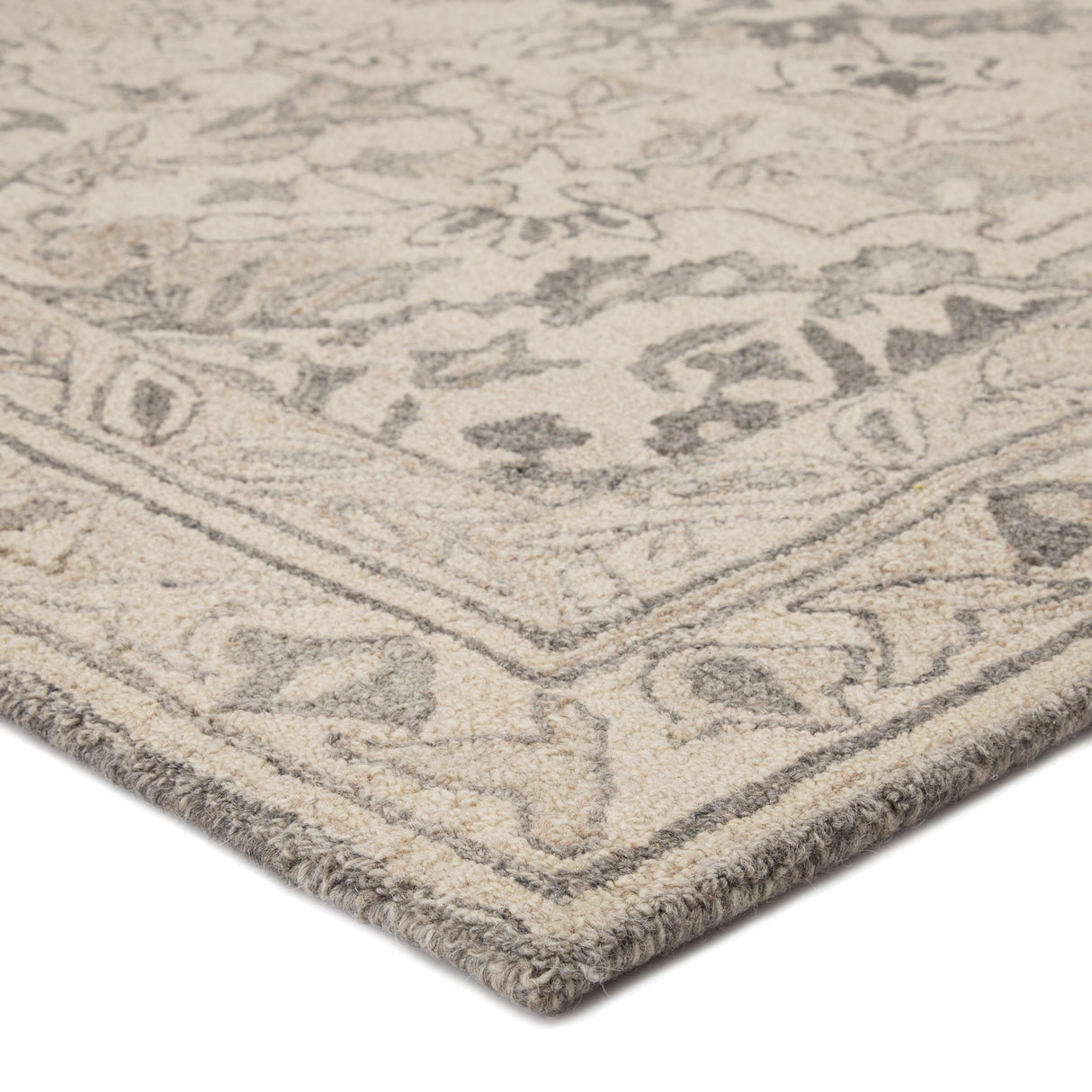 Jaipur Living Arabia Handmade Floral White/ Gray Area Rug (8'X10')