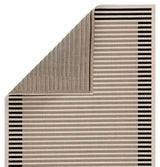 Jaipur Living Fathom Indoor/ Outdoor Striped Ivory/ Black Area Rug (4'X5'7")