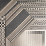 Jaipur Living Fathom Indoor/ Outdoor Striped Ivory/ Black Area Rug (5'3"X7'6")