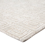 Jaipur Living Harkness Handmade Geometric White/ Gray Area Rug (8'X11')