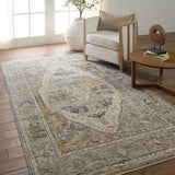 Jaipur Living Jamila Medallion Blue/ Beige Area Rug (8'X10')