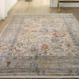 Jaipur Living Madison Floral Blue/ Beige Area Rug (8'X10')