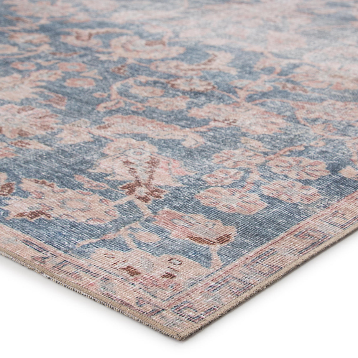 Jaipur Living Bardia Indoor/ Outdoor Oriental Blue/ Light Pink Area Rug (5'X7'6")