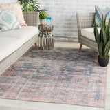 Jaipur Living Bardia Indoor/ Outdoor Oriental Blue/ Light Pink Area Rug (8'X10')