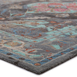 Jaipur Living Raisa Handmade Medallion Gray/ Aqua Area Rug (5'X8')