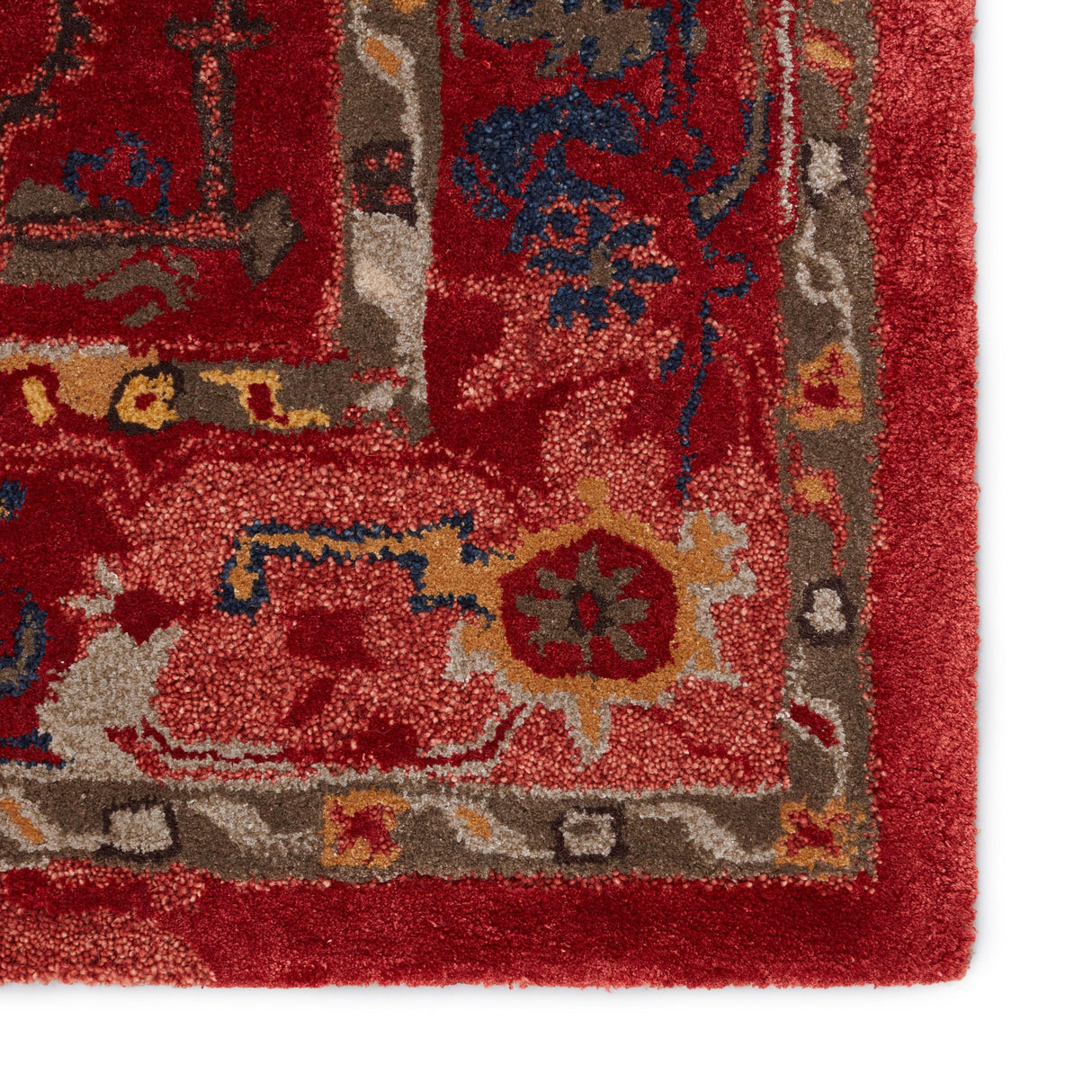 Jaipur Living Lilith Handmade Medallion Red/ Aqua Area Rug (8'X10')