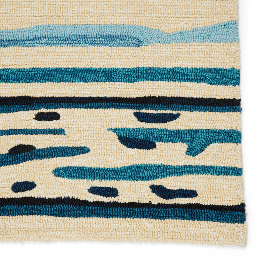 Jaipur Living Sketchy Lines Indoor/ Outdoor Abstract Blue/ Green Area Rug (5'X7'6")