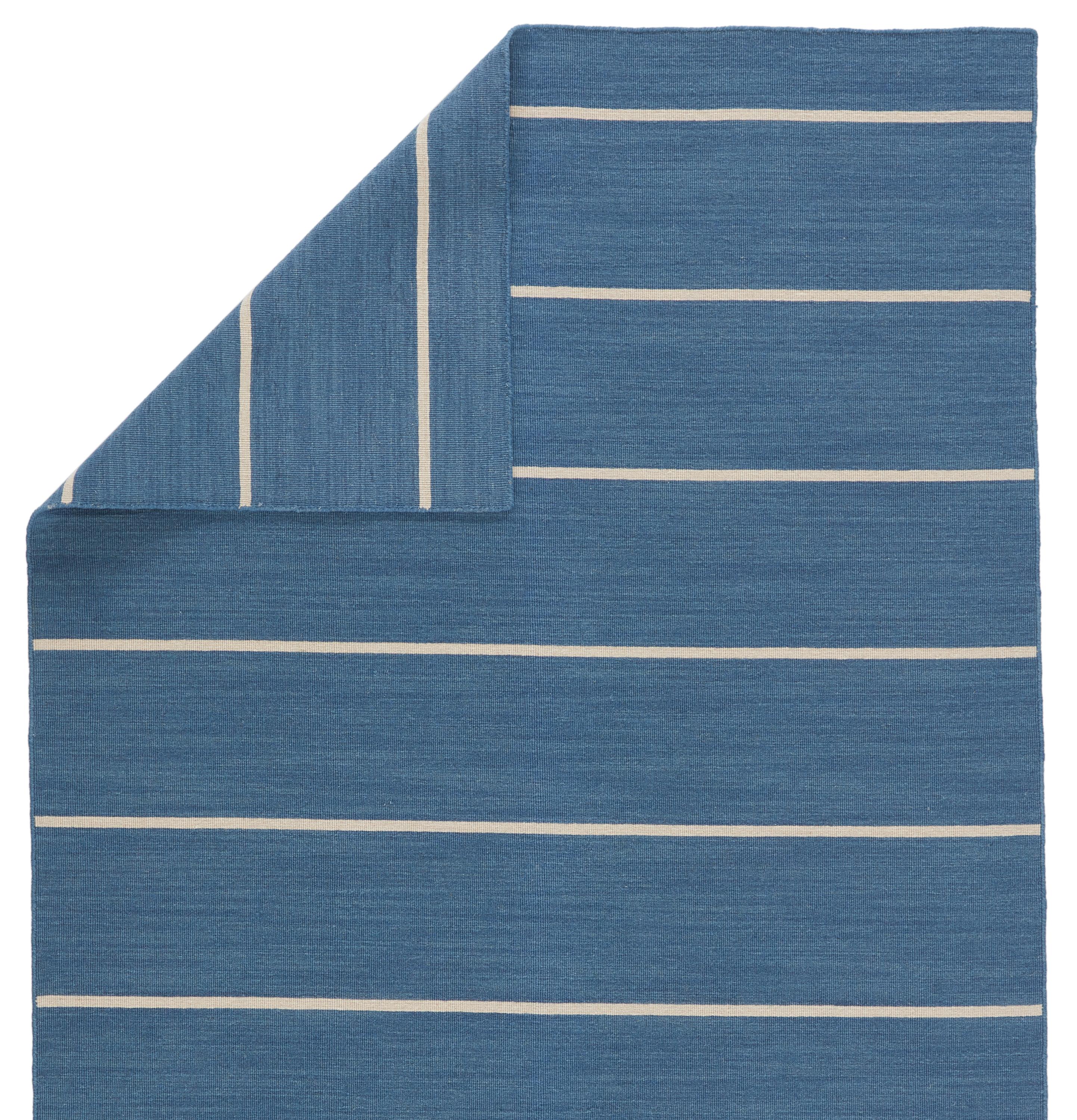 Jaipur Living Cape Cod Handmade Striped Blue/ Cream Runner Rug (2'6"X8') DecoratorsBest