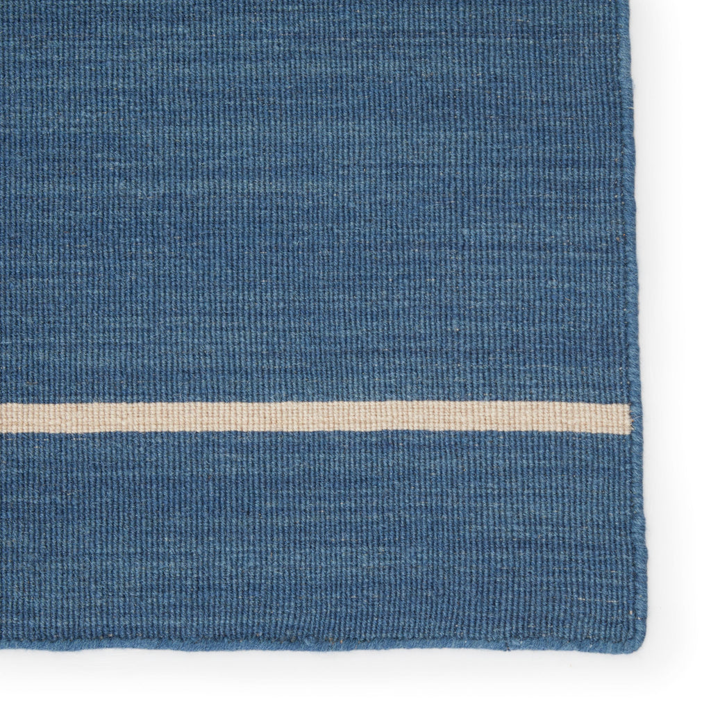 Jaipur Living Cape Cod Handmade Striped Blue/ Cream Runner Rug (2'6"X8')
